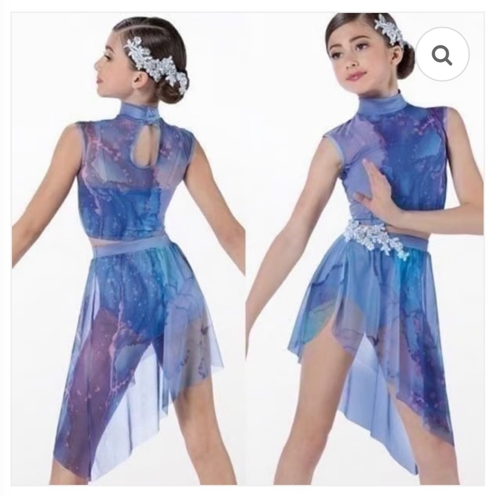 Weissman Blue and Purple Dance Costume